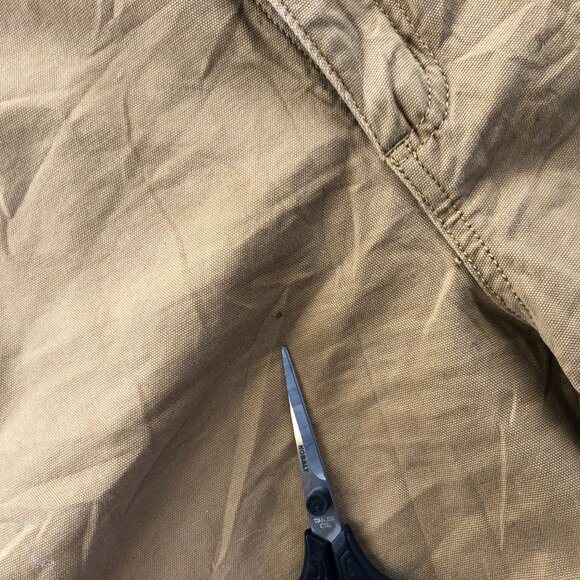 Carhartt Men's Work Shorts Size 34 Rugged Flex Relaxed Canvas Khaki Tan Casual - Picture 6 of 16